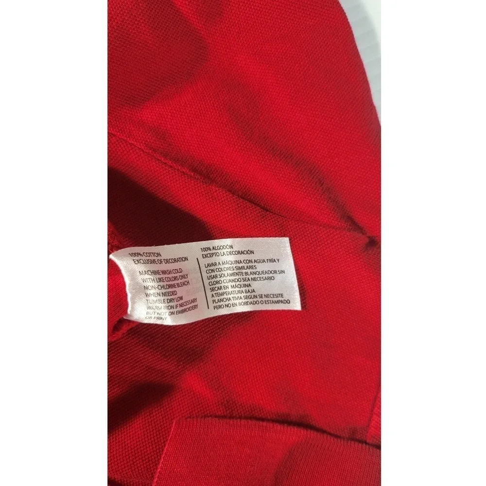 U.S. Polo Assn. Red Polo Shirt Short Sleeve Classic Logo Boys Size S 6-7